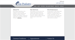 Desktop Screenshot of elitepodiatrypc.com