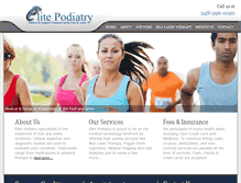 Tablet Screenshot of elitepodiatrypc.com